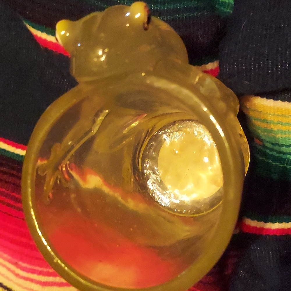 Cottage Core! Froggy Vintage Heavy Plastic Clear Drinking Cup/ Desk Storage - Picture 2 of 2